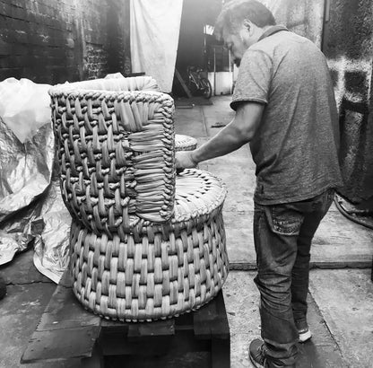 Mexican Handwoven Seaweed 31" Tule Chair CoLores Decor | Mexican Artisan Decor