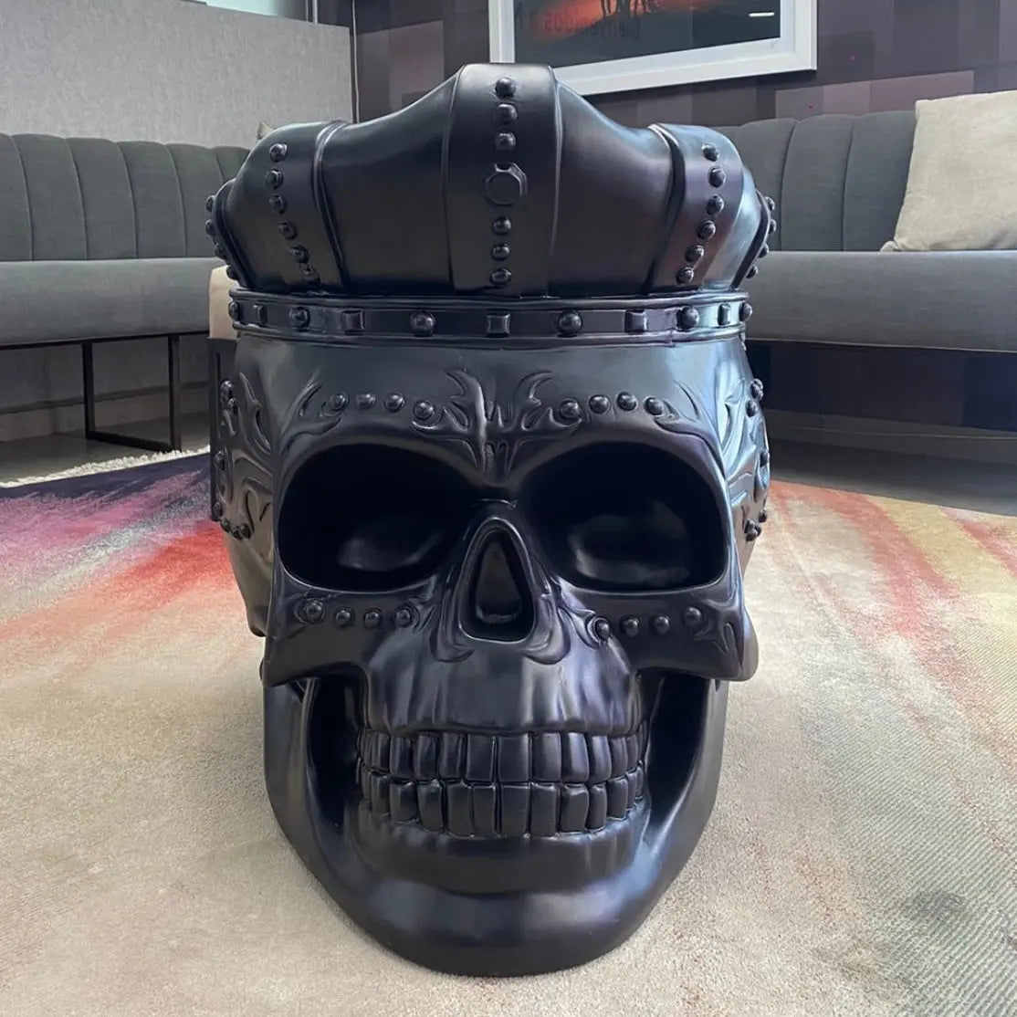 Mexican Modern Outdoor Waterproof Polymer Patio Chair- Calavera Skull CoLores Decor