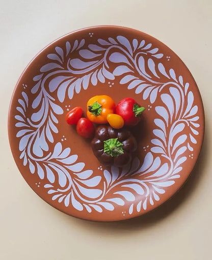 Mexican Porcelain Puebla Dinnerware Collection- Dinner Plate 10.6" CoLores Decor l Mexican Artisan Decor