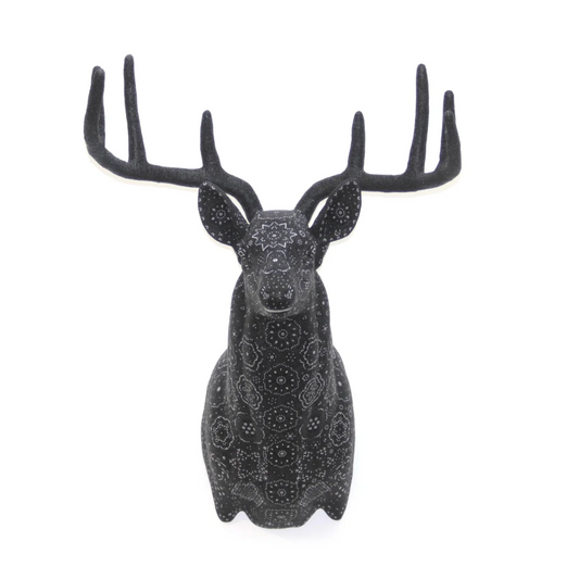 Huichol Bead Wall Decor Sculptures- Deer CoLores Decor | Mexican Artisan Decor