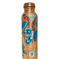 Mexican Copper 1 L / 33 oz. Water Bottle- Hand Painted Blue Butterflies CoLores Decor