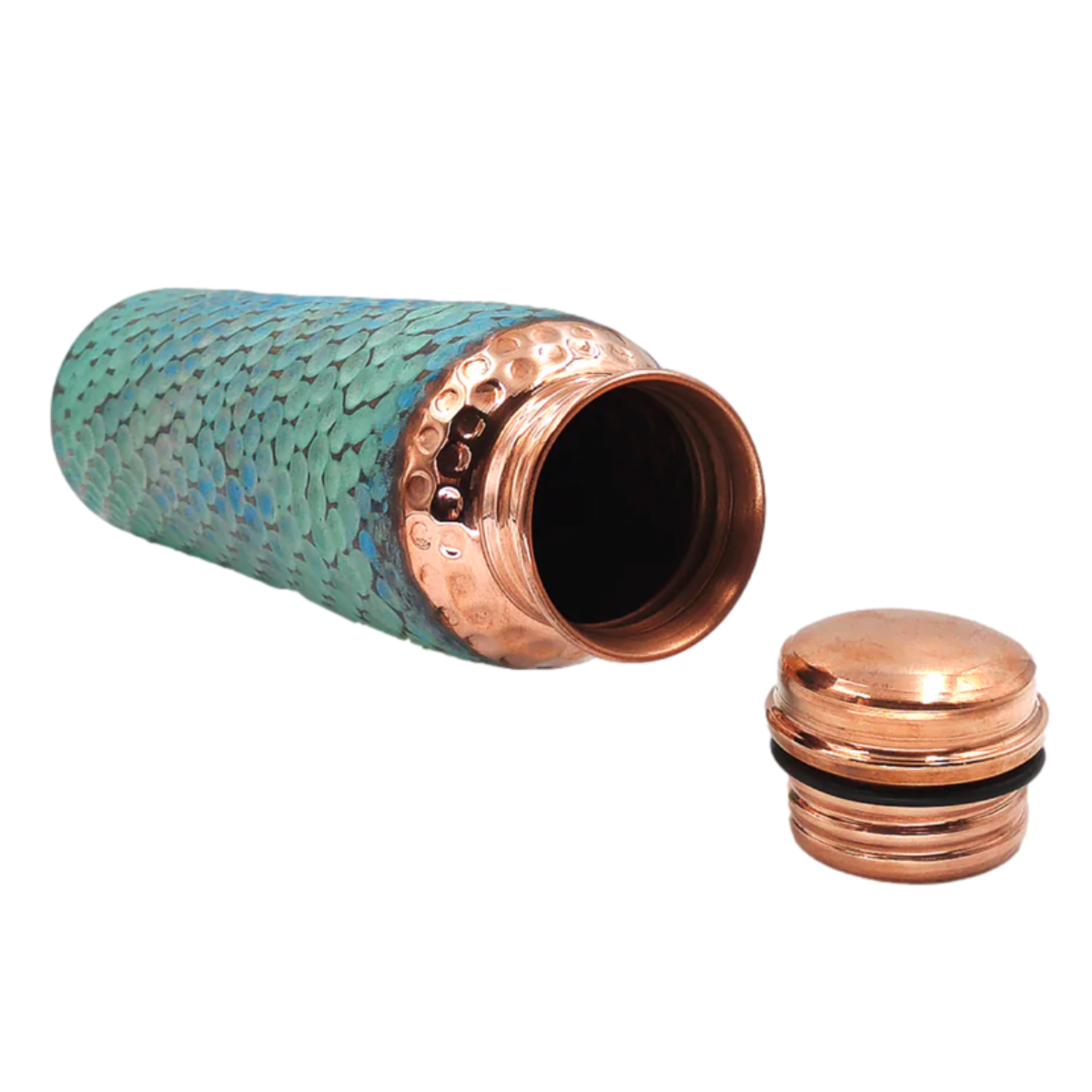 Mexican Copper 1 L / 33 oz. Water Bottle- Emerald CoLores Decor