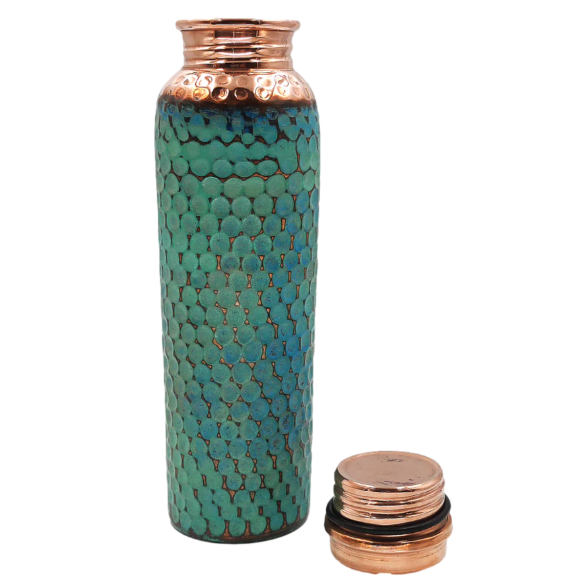 Mexican Copper 1 L / 33 oz. Water Bottle- Emerald CoLores Decor