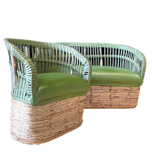 Mexican Handmade Cushioned Equipal Chairs- Acapulco 2.0 CoLores Decor | Mexican Artisan Decor