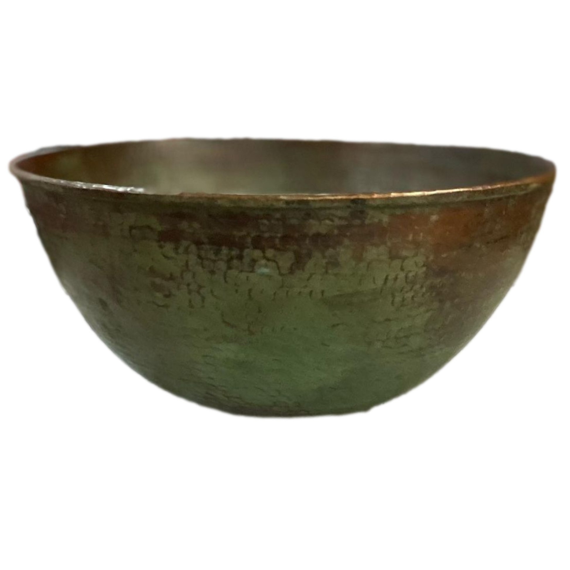 Mexican Hand Hammered Copper Sink- Santa Clara Jade Green CoLores Decor | Mexican Artisan Decor