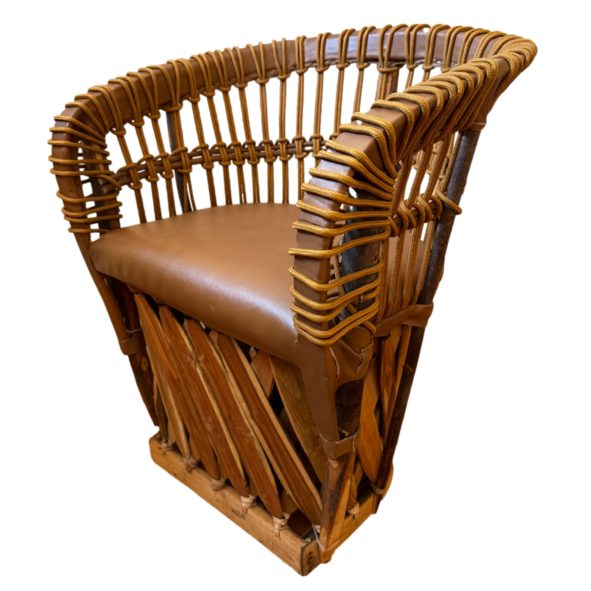 Mexican Handmade Cushioned Equipal Chairs- Acapulco | CoLores Decor