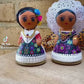 Mexican Handmade Clay Folklore Figurines- 32-Total Mexican State Dolls
