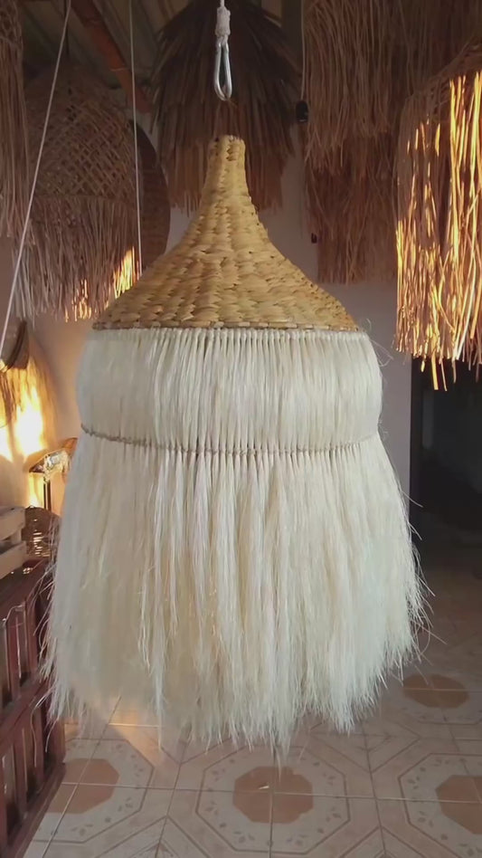 Mexican Handmade Tule Sea Weed Pendant- Zihua