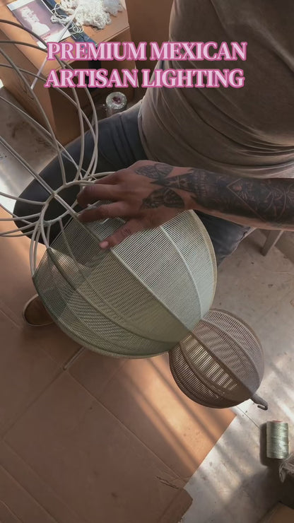 Mexican Handmade Hilaza Light Fixture- Ixayotl