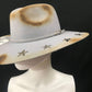 Mexican Handcrafted Wide Brim Cowboy Hat | BurnBaby Burn Gray