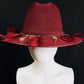 El Cuervo Merlot Leather Cowboy Hat Colores Decor