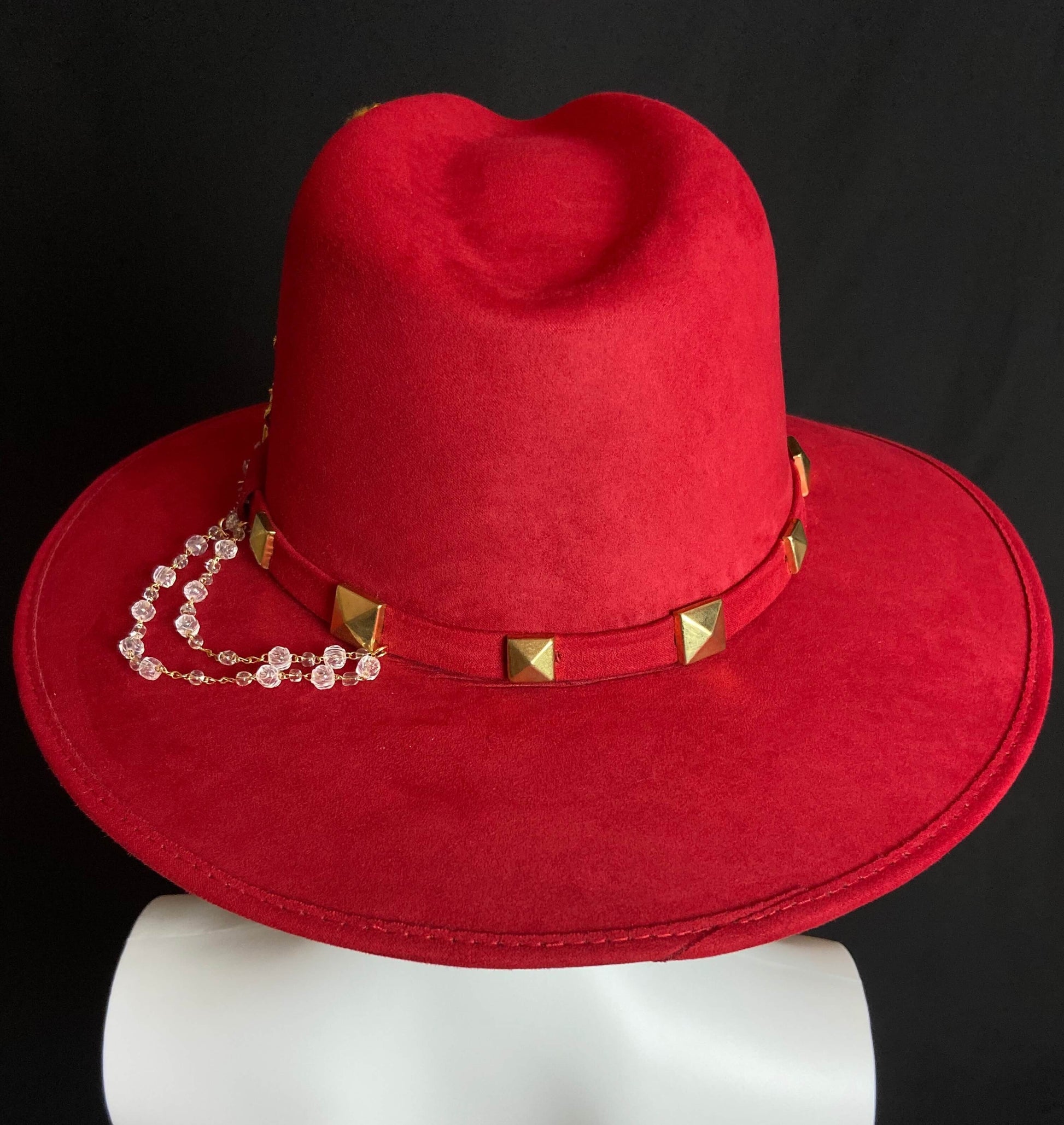 El Rosario Red Fedora Hat