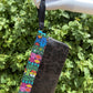 Flor de Mayo Maya Embroidered Leather Wristlet Colores Decor