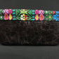 Flor de Mayo Maya Embroidered Leather Wristlet Colores Decor