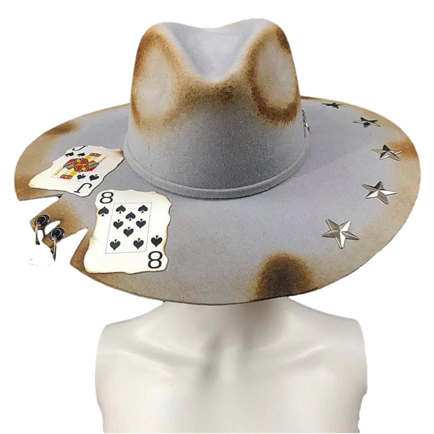 Handmade Cowboy Hat- BurnBaby Wide Brim Mexican Artisan Wool Felt cowboy Hat Colores Decor