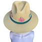 Hand Painted Fedora Hat- Palm Springs Straw Hat CoLores Decor | Mexican Artisan Fashion & Design