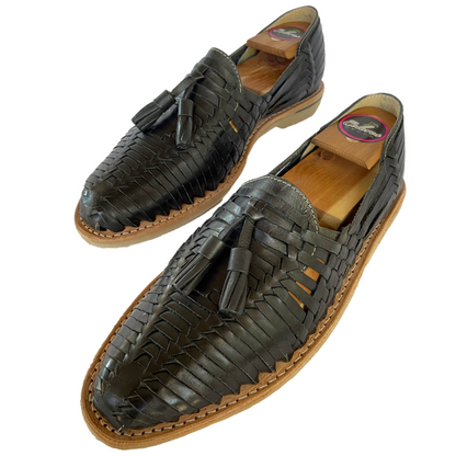 Black Mexican Men Huaraches CoLores Decor1