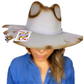 Mexican Handcrafted Wide Brim Cowboy Hat | BurnBaby Burn Gray Colores Decor