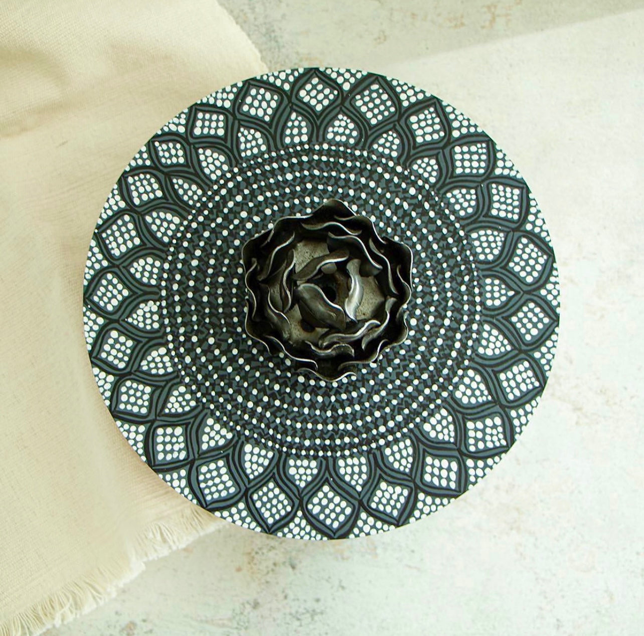 Mexican Handmade Parota Wood Tortilla Warmer & Charcuterie Board 2 Piece Set- Platino Rose MeXican Artisan Fashion & Design