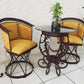 Mexican Handmade Wrought Iron Napa Leather Chairs- Herrera MeXican Artisan Fashion & Design
