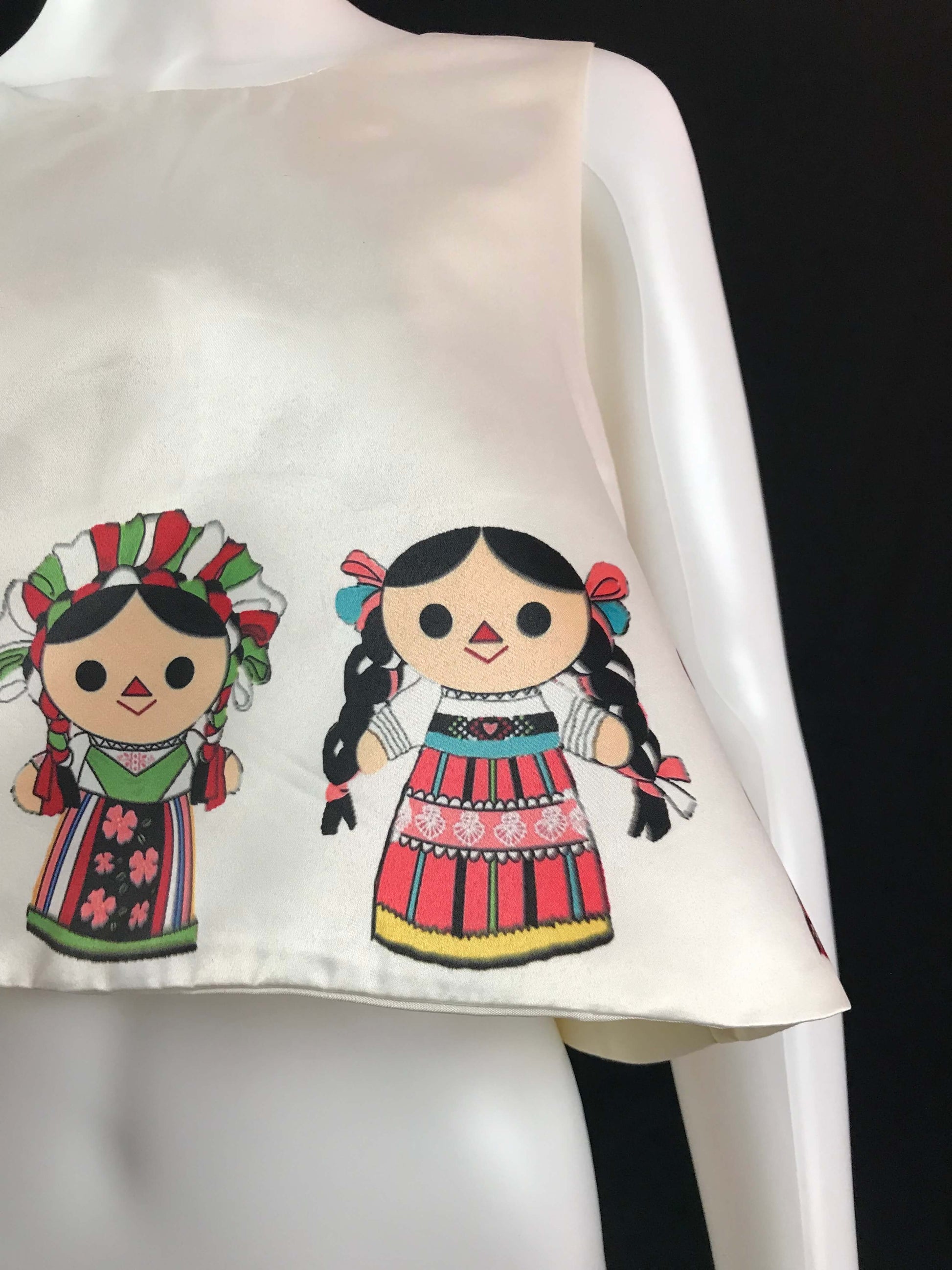 Mexican Designer Folklore Crop Tops Colores Decor