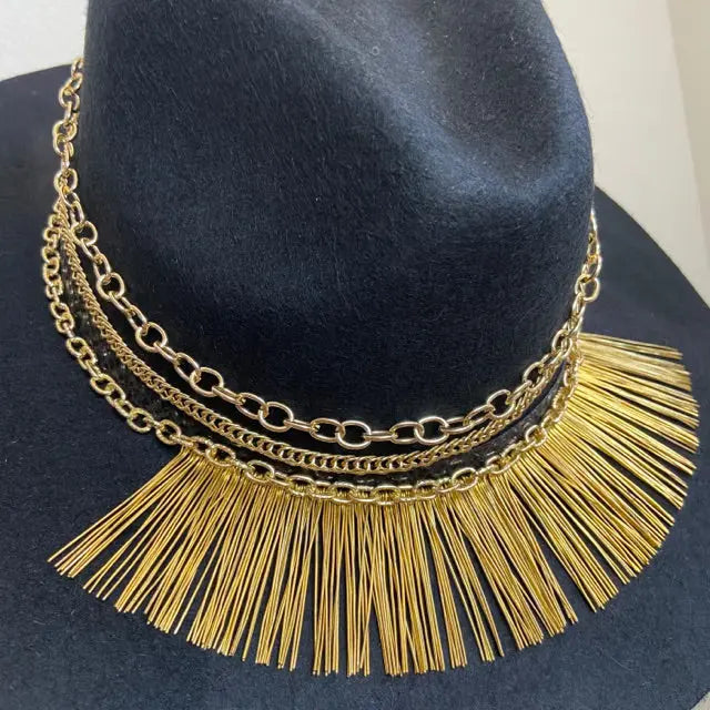 Mexican Handcrafted Black Fedora Hat | La Bikina Colores Decor