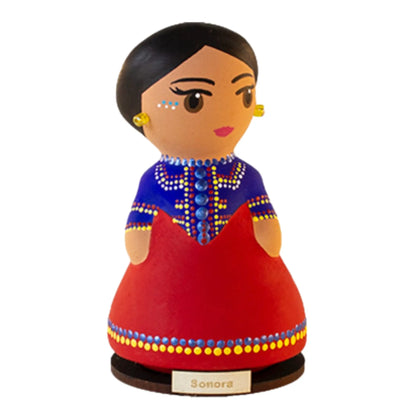 Mexican Handmade Clay Folklore Figurines- Sonora CoLores Decor l Mexican Artisan Decor