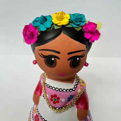 Mexican Handmade Clay Folklore Figurines- Yucatan CoLores Decor l Mexican Artisan Decor