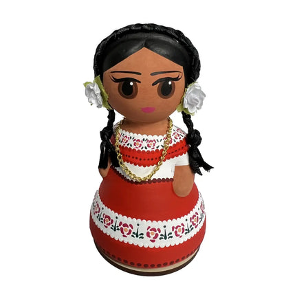 Mexican Handmade Clay Folklore Figurines- Zacatecas CoLores Decor l Mexican Artisan Decor