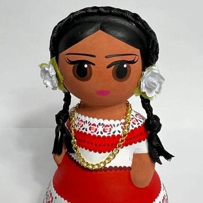 Mexican Handmade Clay Folklore Figurines- Zacatecas CoLores Decor l Mexican Artisan Decor