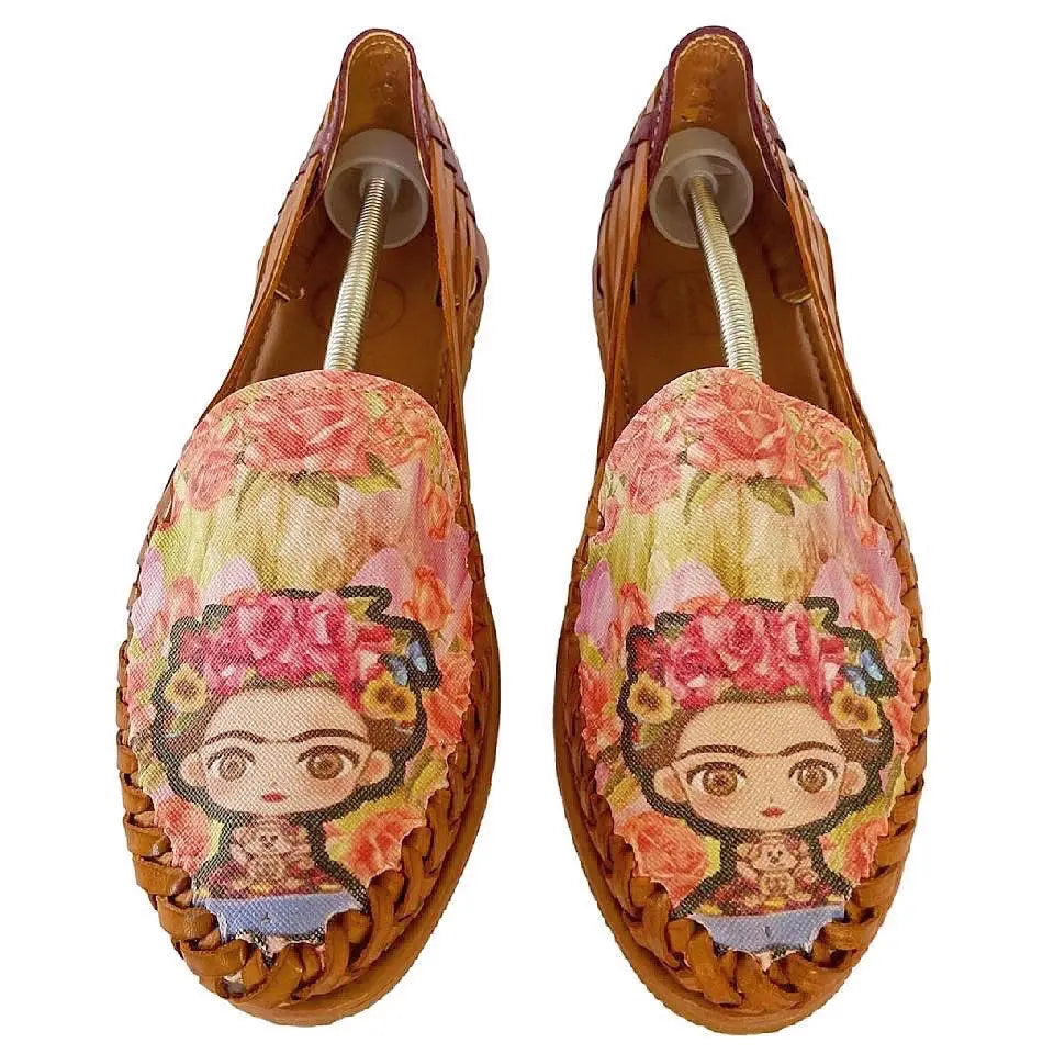 Mexican Huaraches: Carmencita Premium Leather Huaraches FINAL SALE Colores Decor