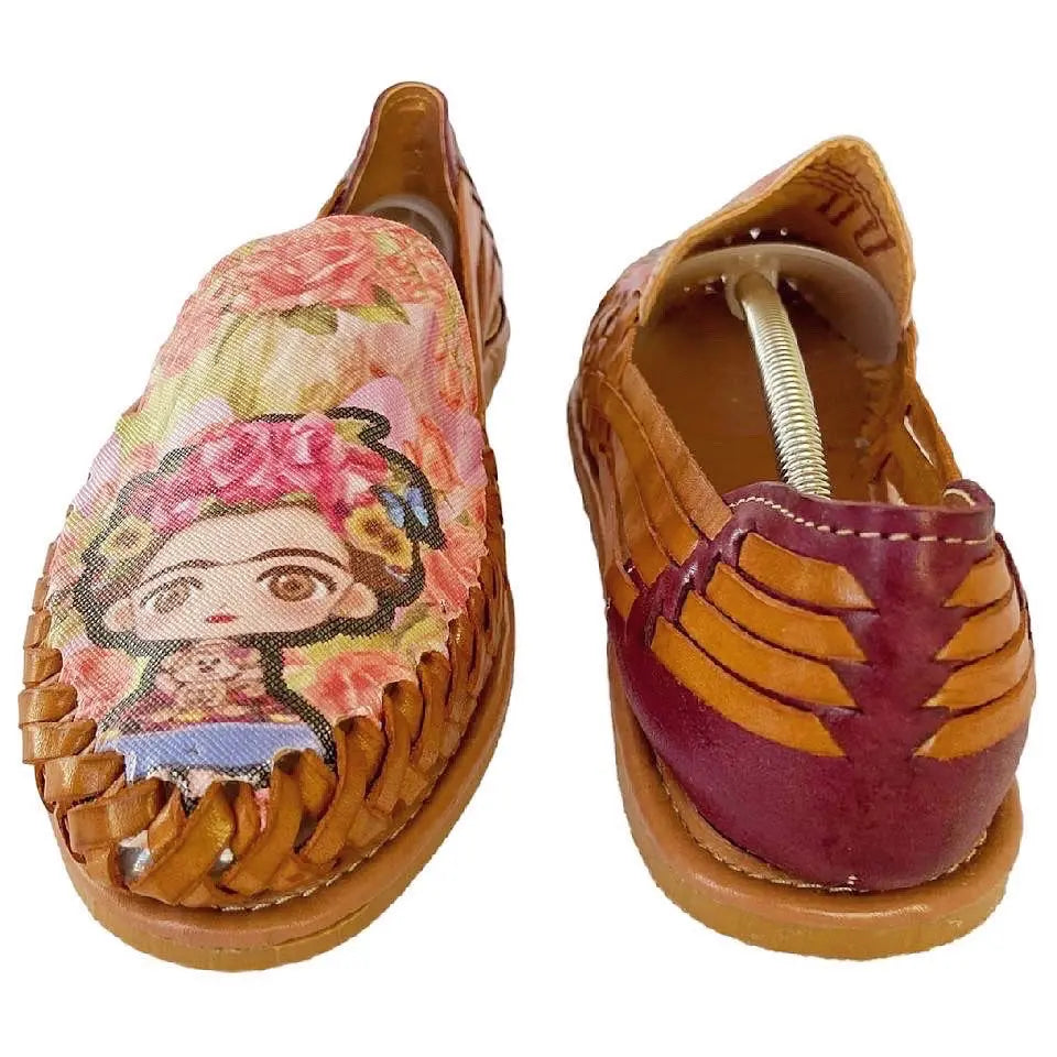 Mexican Huaraches: Carmencita Premium Leather Huaraches FINAL SALE Colores Decor