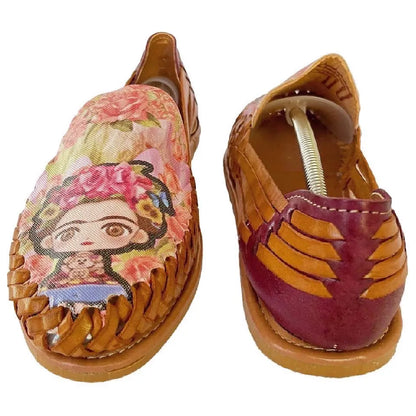 Mexican Huaraches: Carmencita Premium Leather Huaraches FINAL SALE Colores Decor