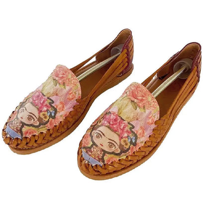 Mexican Huaraches: Carmencita Premium Leather Huaraches FINAL SALE Colores Decor