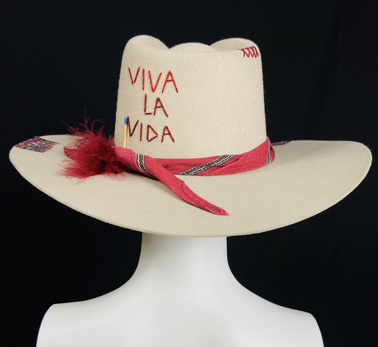 Viva La Vida Wool Felt Cowboy Hat