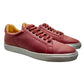 Mexican Handmade Premium Leather Men Sneakers- Moreno Red Colores Decor