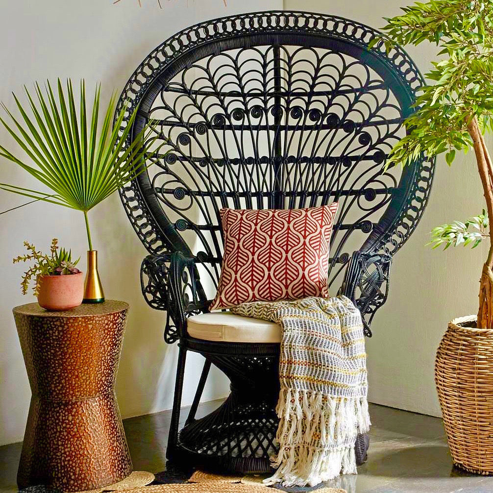 Mexican Handmade Rattan Peacock Chair