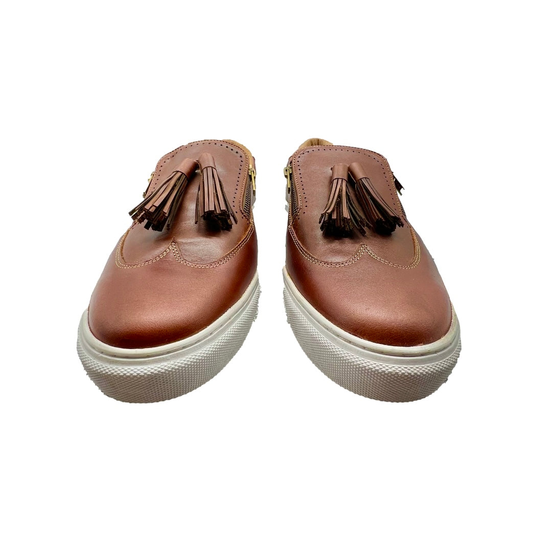 Mexican Handmade Men's Premium Leather Loafer Sneaker- Montoya Cognac Colores Decor